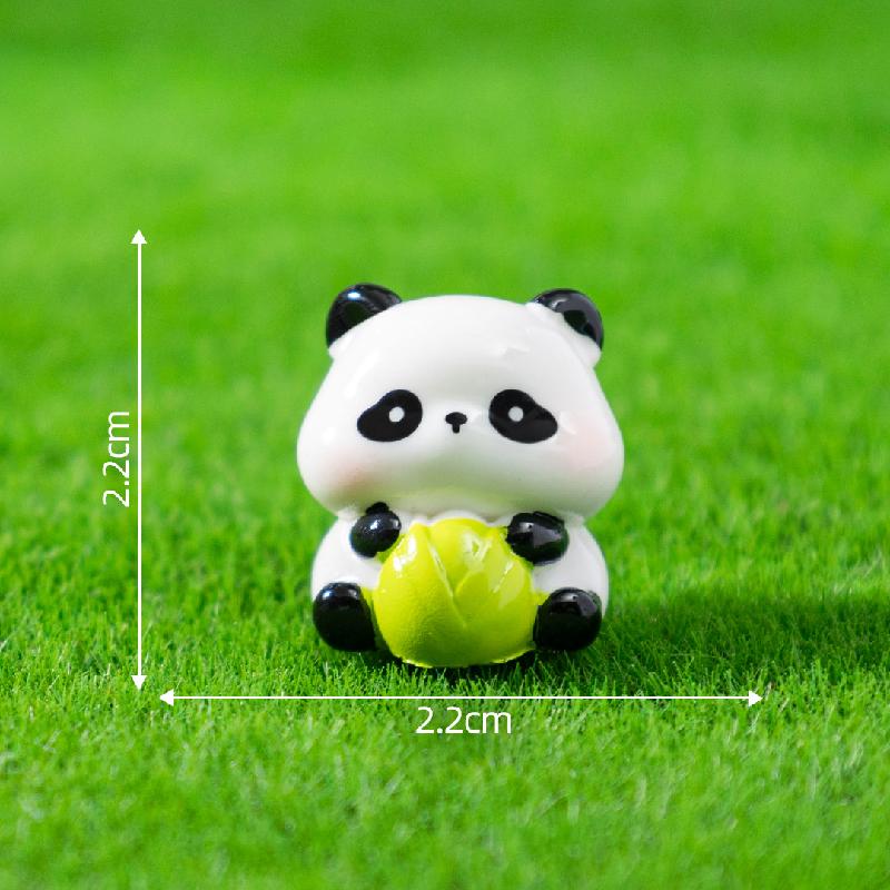 Tiểu cảnh gấu trúc dễ thương, búp bê DIY, phụ kiện bàn tiểu cảnh mini (ZC-659)