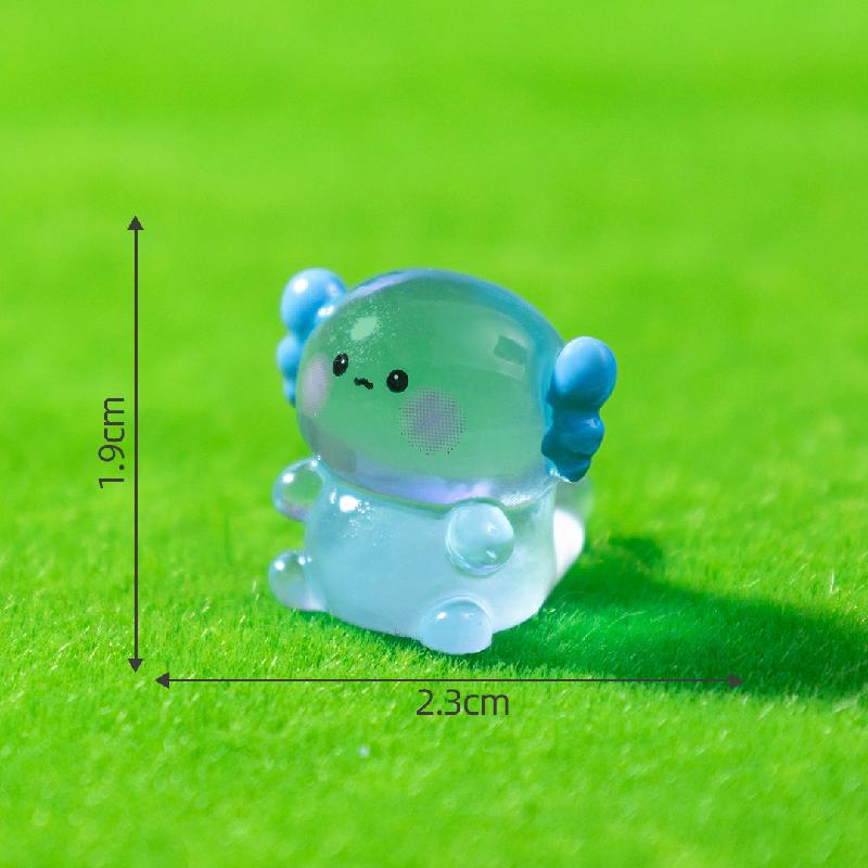 Tiểu cảnh rồng lục giác mập phát sáng DIY, phụ kiện tiểu cảnh mini resin cute (ZC-1094)