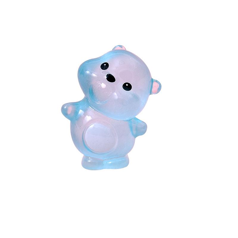 Hải ly phát sáng resin mini, tiểu cảnh, blind box, trang trí xe (NX-603)