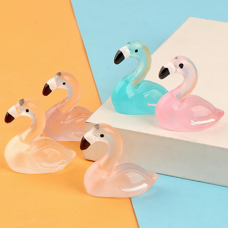 Charm thiên nga phát sáng DIY trang trí vỏ điện thoại (FF-423)