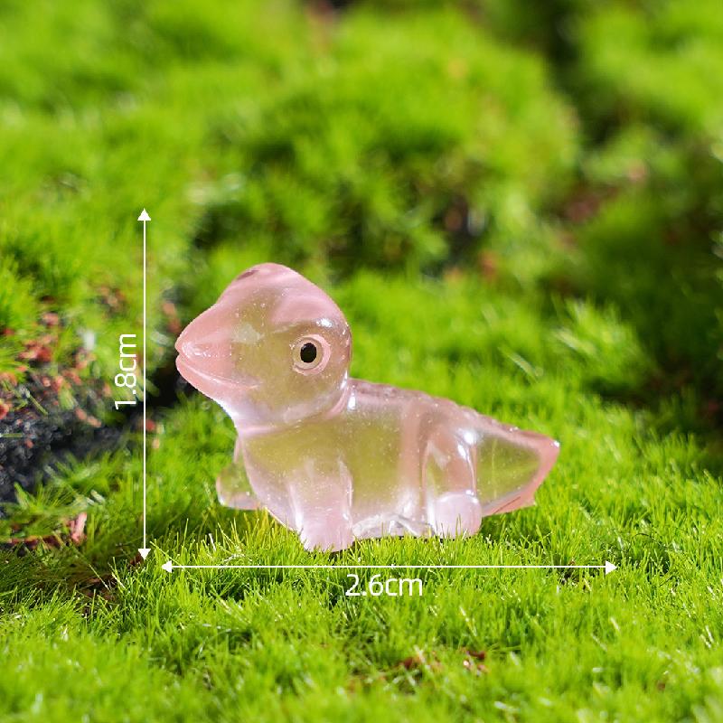 Tiểu cảnh tắc kè phát sáng DIY, phụ kiện tiểu cảnh mini bàn đáng yêu, cute (ZC-908)