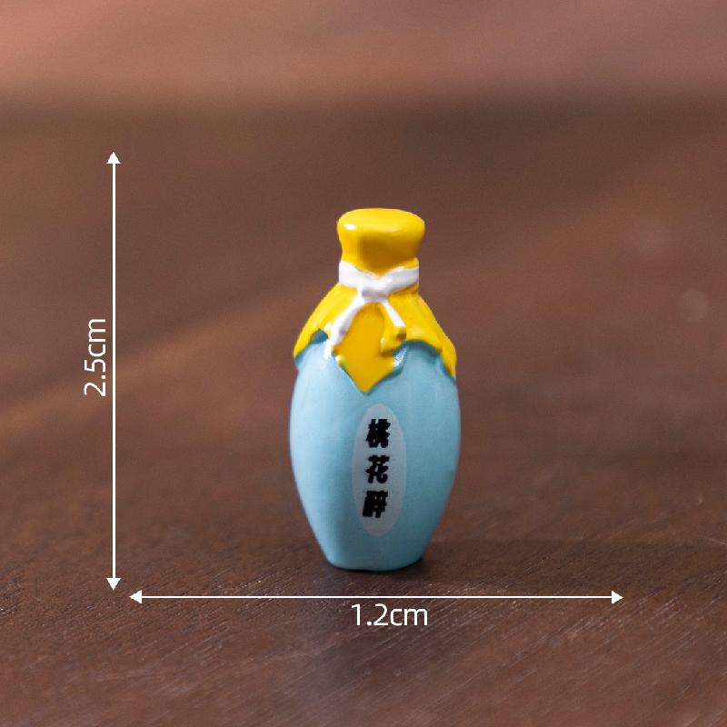 Tiểu cảnh rượu quế, rượu đào giả, đồ ăn giả DIY, phụ kiện bàn tiểu cảnh mini sáng tạo (ZC-343)