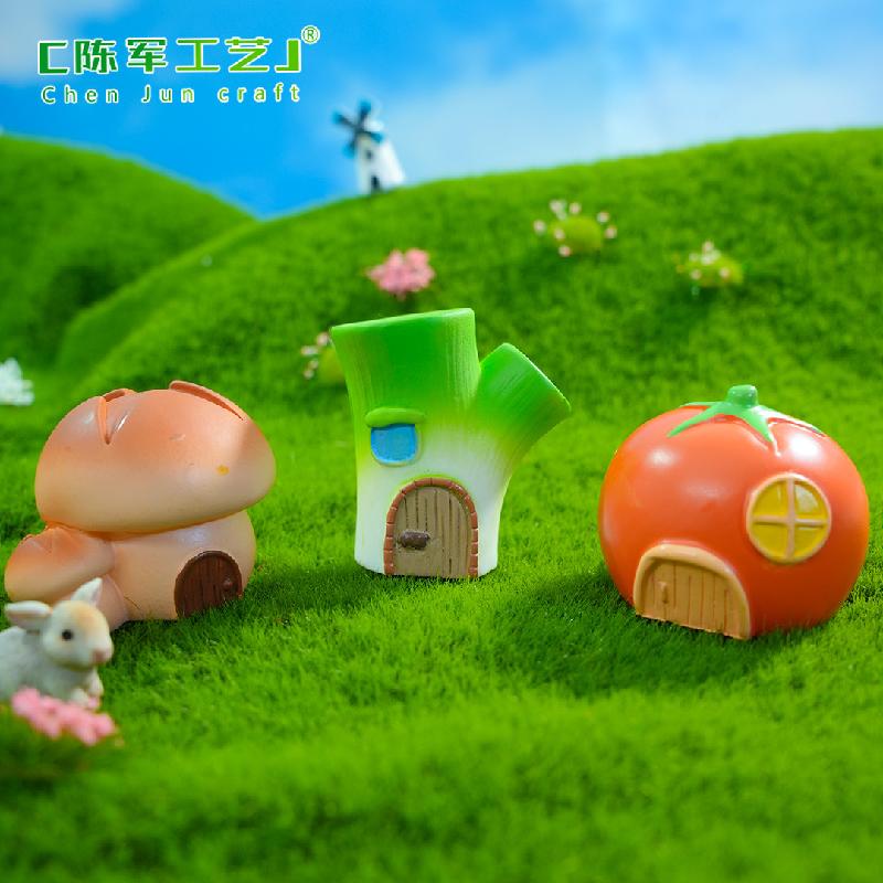 Phụ Kiện Tiểu Cảnh Tiểu cảnh nhà rau củ, nấm, trang trí cây cảnh mini DIY (ZC-231)