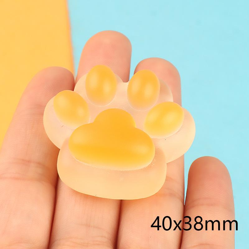 大号猫爪果冻 可爱磨砂diy奶油胶自制手机壳头饰发夹饰品树脂配件