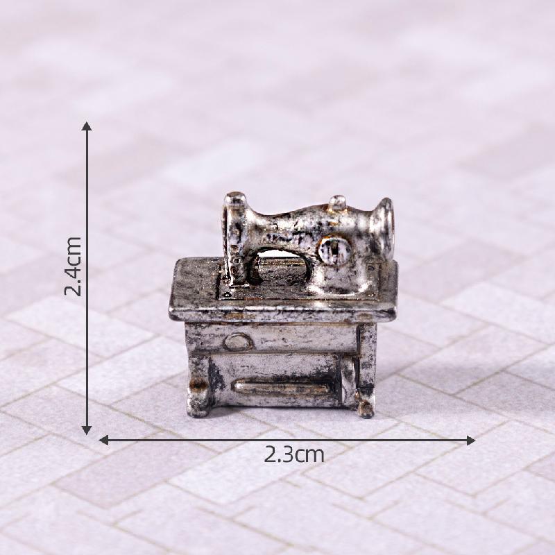 Tiểu cảnh TV cổ điển, nội thất búp bê DIY, phụ kiện bàn tiểu cảnh mini phong cách vintage (ZC-262)