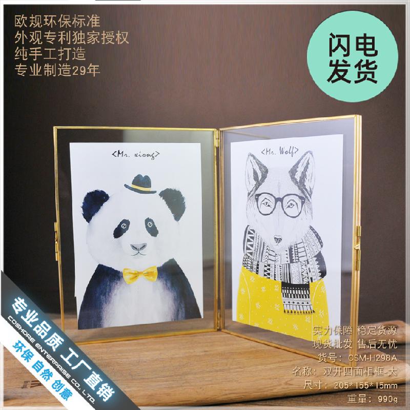 Chậu Đa Giác Khung kính kim loại 8 inch, khung tiêu bản cây (DG-106)