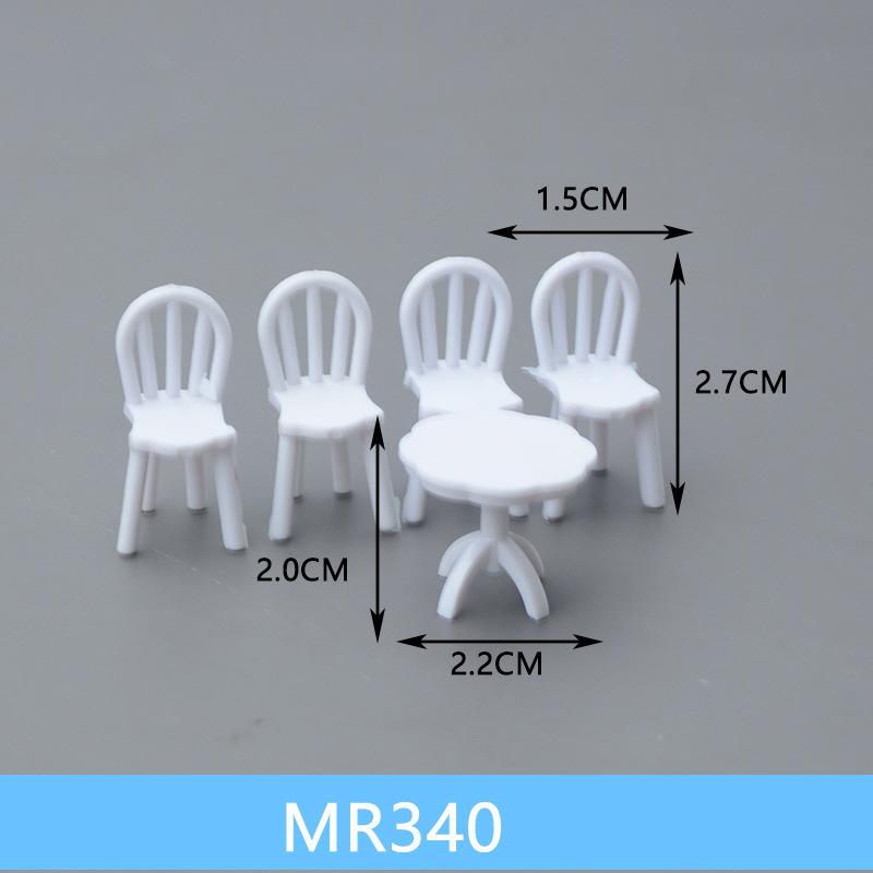 Bộ Bàn Ghế Nội Thất Mini Tỷ Lệ 1:50 (MH-80)