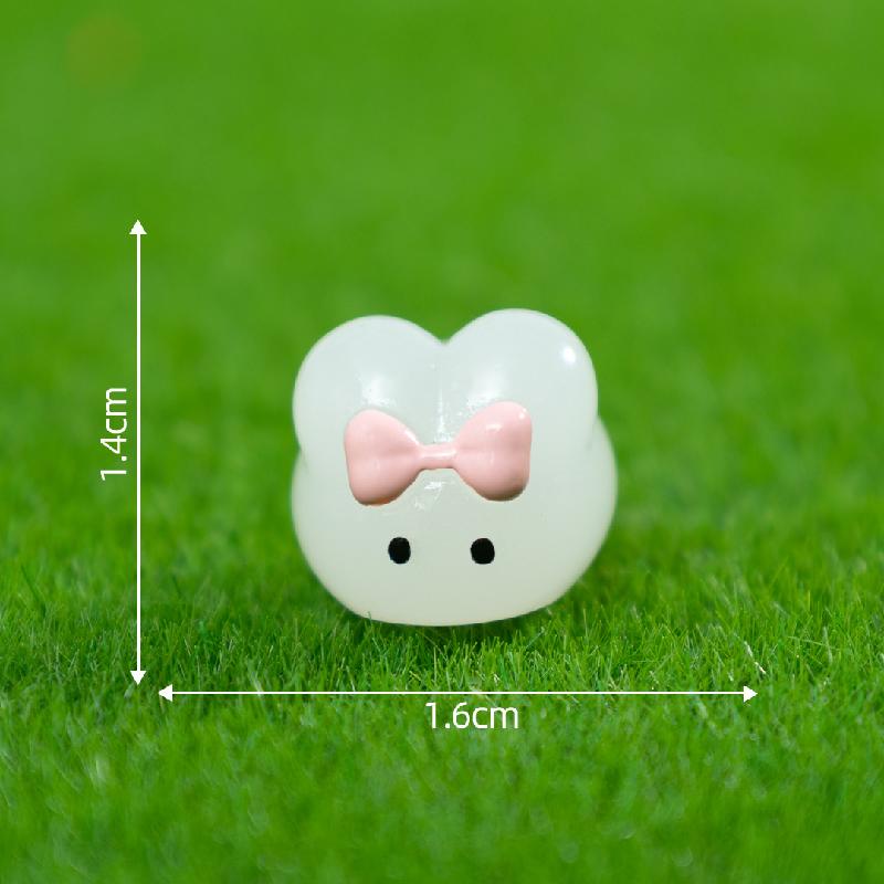 Tiểu cảnh thỏ phát sáng DIY, phụ kiện tiểu cảnh mini bàn garden resin micro cute (ZC-1388)