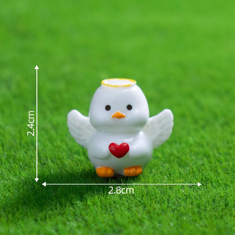 Tiểu cảnh heo mèo thiên thần DIY, phụ kiện tiểu cảnh mini resin đáng yêu, nhỏ gọn (ZC-883)