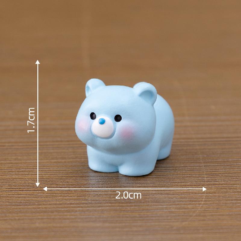 Tiểu cảnh gấu con đáng yêu DIY, phụ kiện tiểu cảnh mini xe bàn thu nhỏ đáng yêu (ZC-1093)