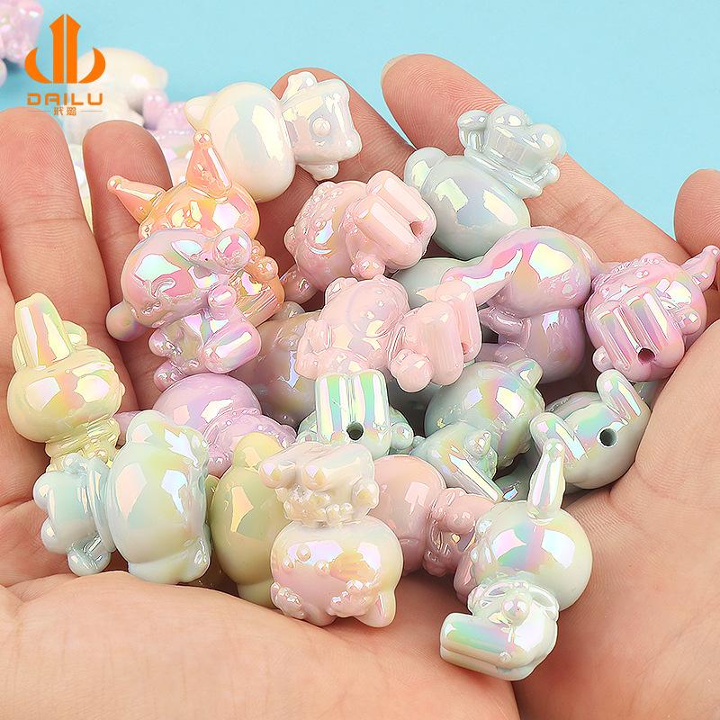 Charm acrylic nhiều màu DIY dây chuyền & điện thoại (FF-52)