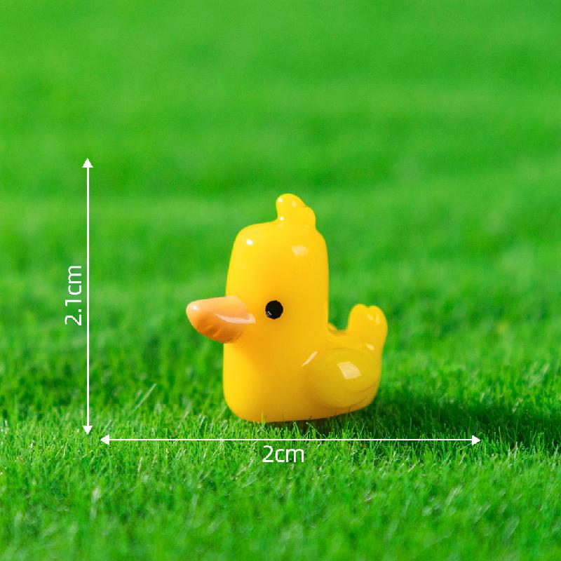 微景观创意可爱动物小猫咪小黄鸭公仔 DIY装饰品挂配件迷你小摆件