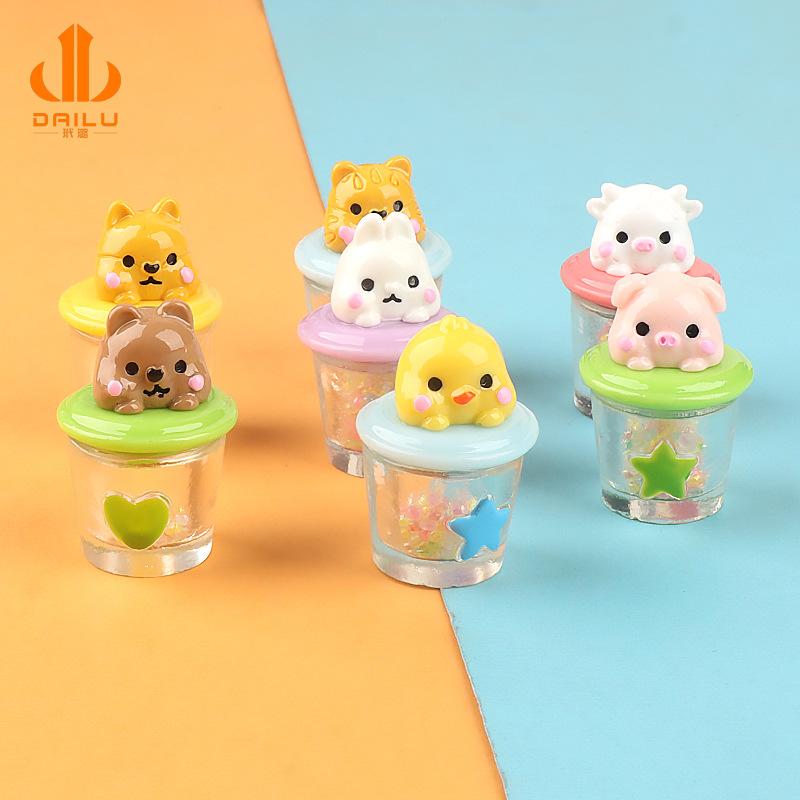 Charm ly nước động vật phát sáng DIY trang trí (FF-477)