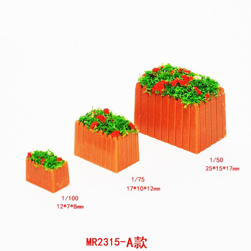 Bồn Hoa Vuông Mini Mô Hình Cảnh Quan (MH-163)