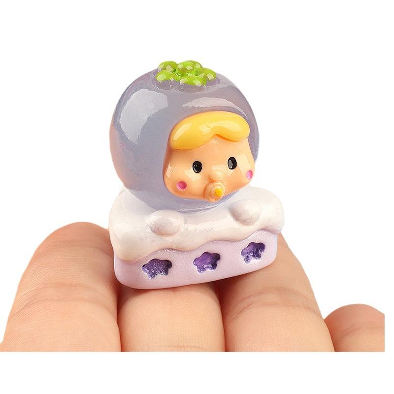 Charm bánh hoa quả phát sáng DIY trang trí (FF-445)