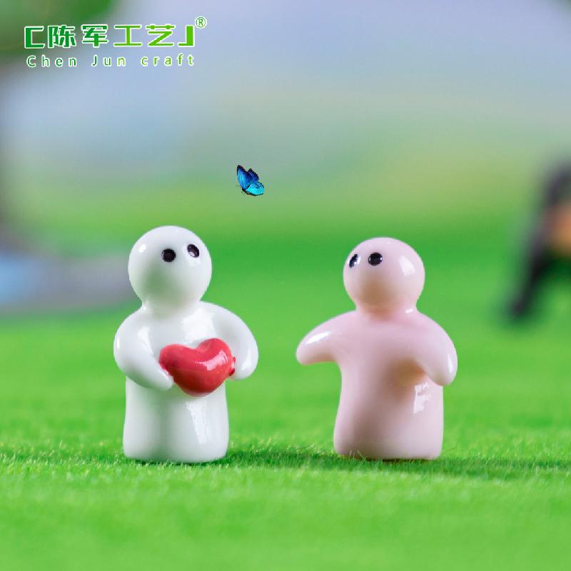 Phụ Kiện Tiểu Cảnh 跨境外贸微景观创意互动简约小人公仔 DIY装饰品挂配件迷你小摆件