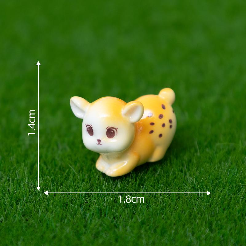 Tiểu cảnh hươu may mắn DIY, phụ kiện tiểu cảnh mini treo bàn resin đáng yêu (ZC-1076)