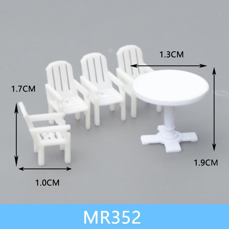 Bộ Bàn Ghế Nội Thất Mini Tỷ Lệ 1:50 (MH-80)