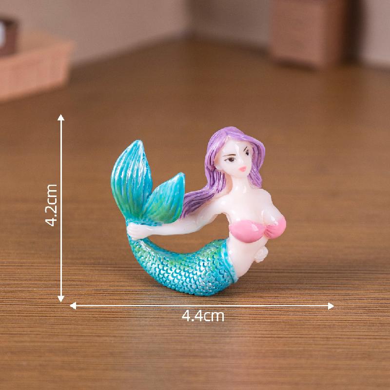Tiểu cảnh nàng tiên cá mèo DIY, phụ kiện tiểu cảnh mini bàn thu nhỏ đáng yêu (ZC-1086)