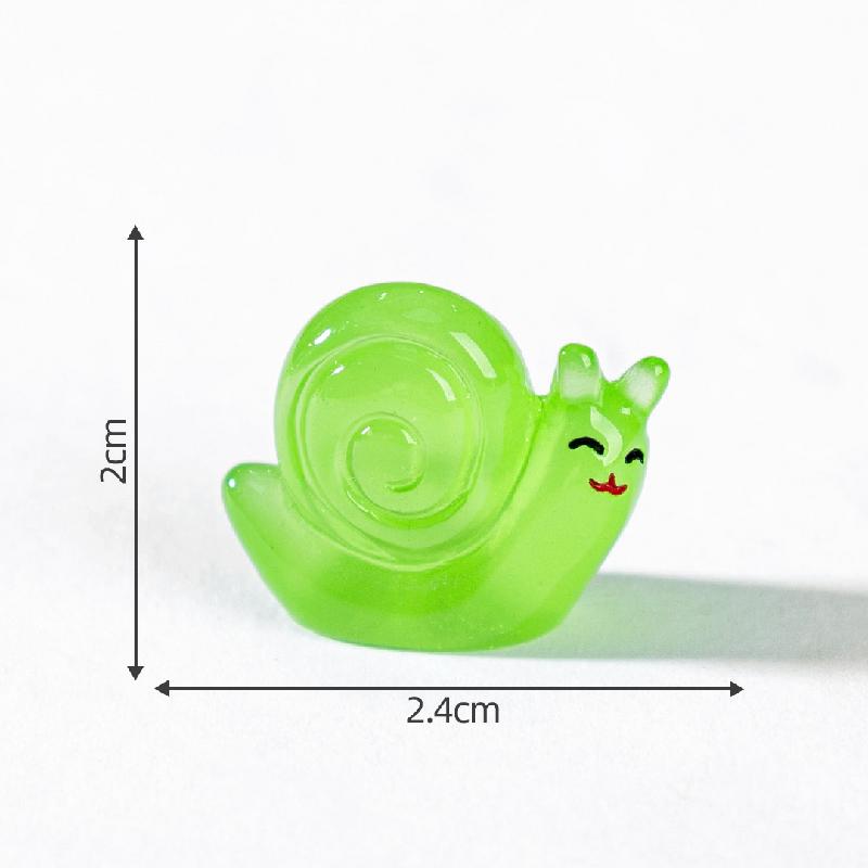 Tiểu cảnh sên phát sáng DIY, phụ kiện tiểu cảnh mini resin garden treo bàn đáng yêu cute micro (ZC-1454)