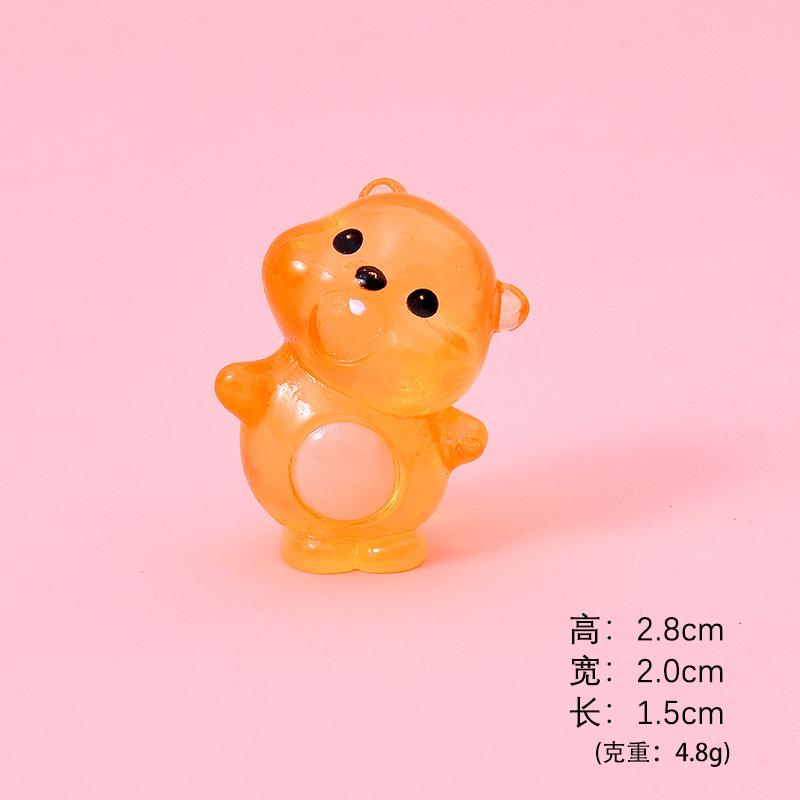 Hải ly phát sáng resin mini, tiểu cảnh, blind box, trang trí xe (NX-603)