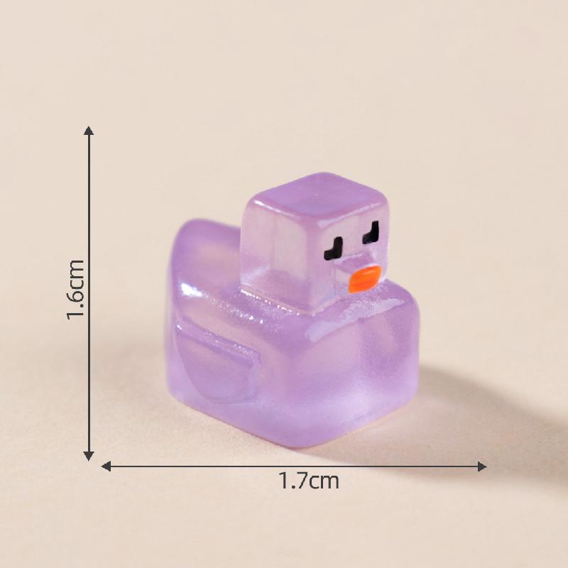 Tiểu cảnh vịt vàng phát sáng DIY, phụ kiện tiểu cảnh mini blind bag bàn cute (ZC-909)