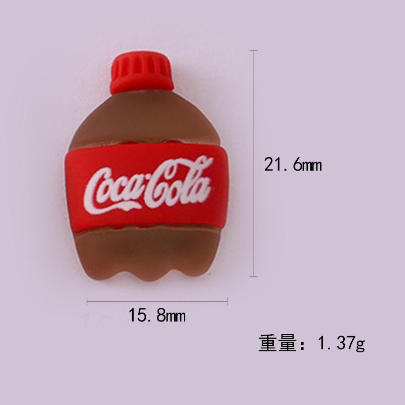 仿真半面酒瓶贴片diy材料 饮料瓶汽水瓶奶油胶树脂饰品配件