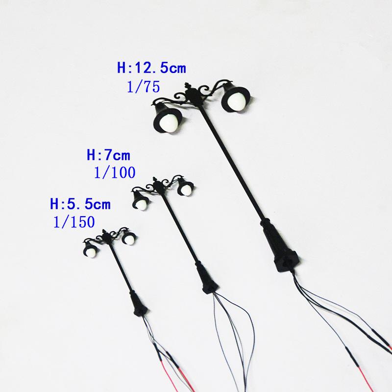 Phụ Kiện Mô Hình Đèn Sân Vườn Cổ Điển Châu Âu Mini 3V (MH-256)