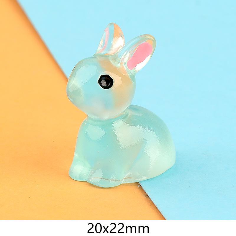 Charm thỏ phát sáng DIY trang trí tiểu cảnh (FF-370)