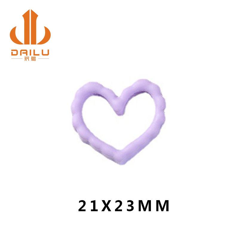 网红镂空桃心爱心 diy滴胶手机壳美容材料 树脂饰品配件厂家直销