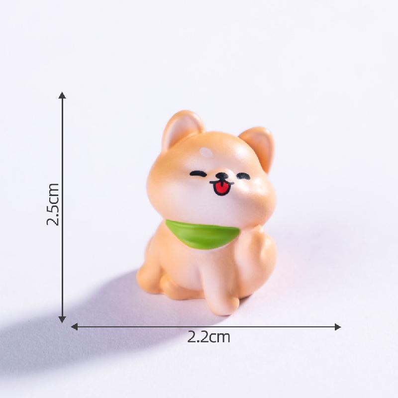 Tiểu cảnh chó Shiba DIY, phụ kiện tiểu cảnh mini bàn xe thu nhỏ đáng yêu, cute (ZC-1037)