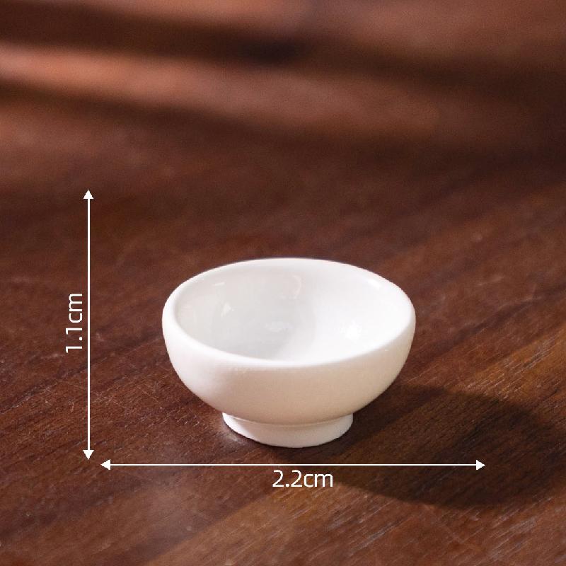 Tiểu cảnh đĩa giả đen trắng, đồ ăn DIY, phụ kiện bàn tiểu cảnh mini thu nhỏ (ZC-391)