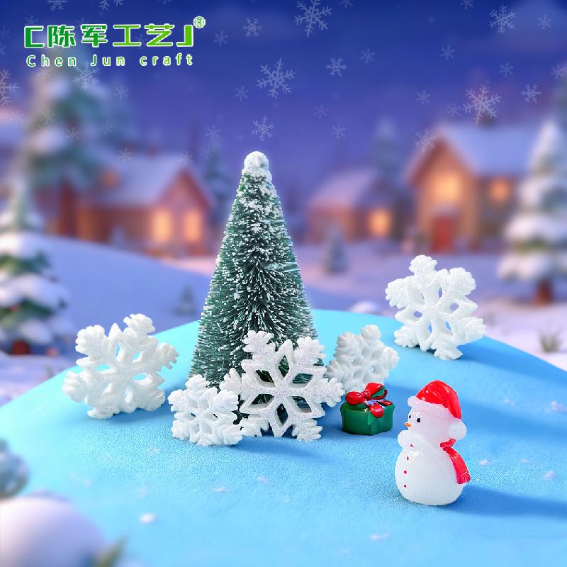 Tiểu cảnh bông tuyết Noel, phụ kiện trang trí vỏ điện thoại (ZC-173)