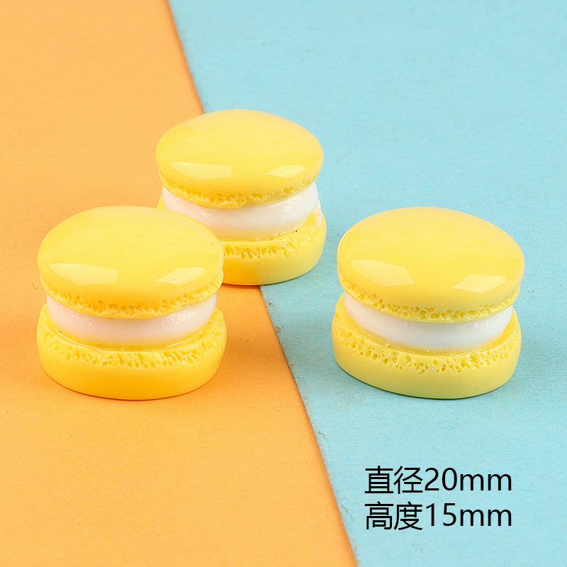 亮面马卡龙食完 diy奶油胶手机壳头饰发夹饰品树脂配件批发