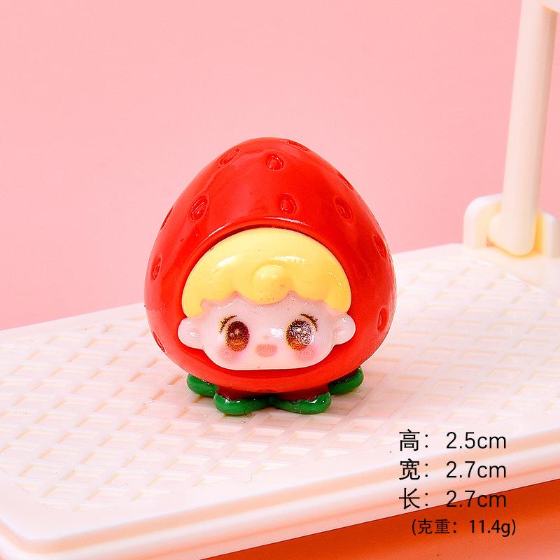 Trái cây hoạt hình resin mini, mô hình để bàn, nhà búp bê (NX-606)
