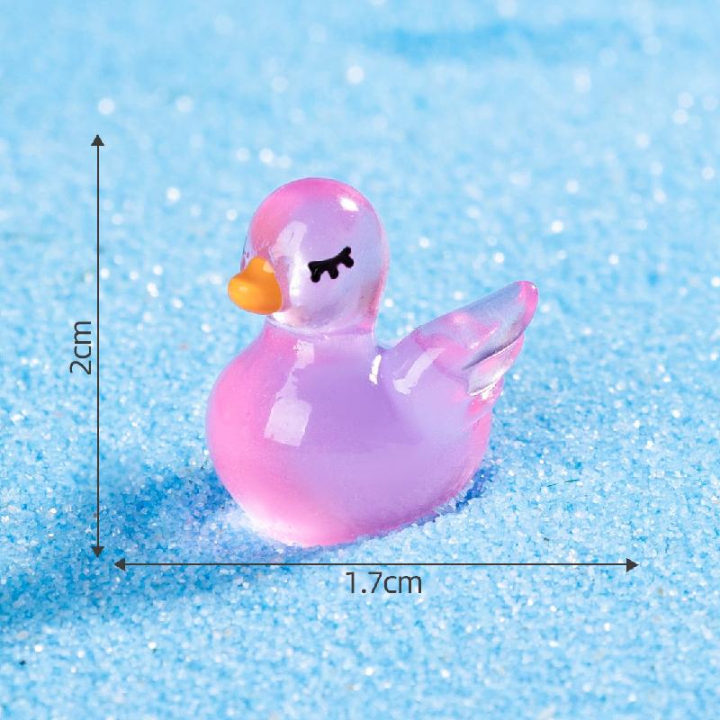 Tiểu cảnh thiên nga phát sáng blind bag DIY, phụ kiện tiểu cảnh mini resin treo bàn đáng yêu cute (ZC-1492)