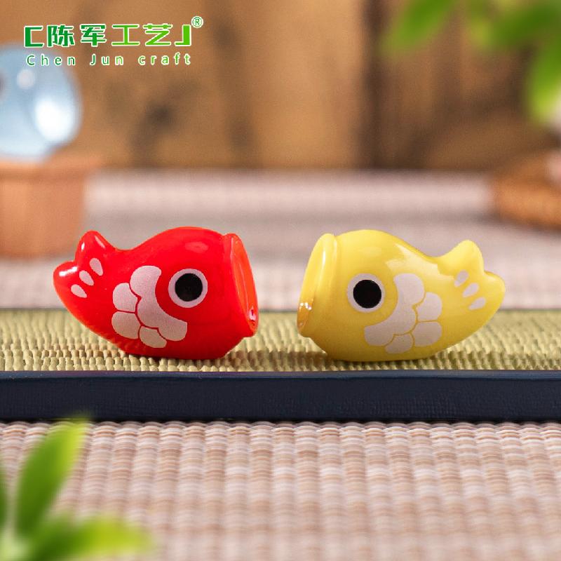 Phụ Kiện Tiểu Cảnh 跨境微景观创意日式夜光鲤鱼旗娃娃屋 DIY装饰品挂配件迷你小摆件