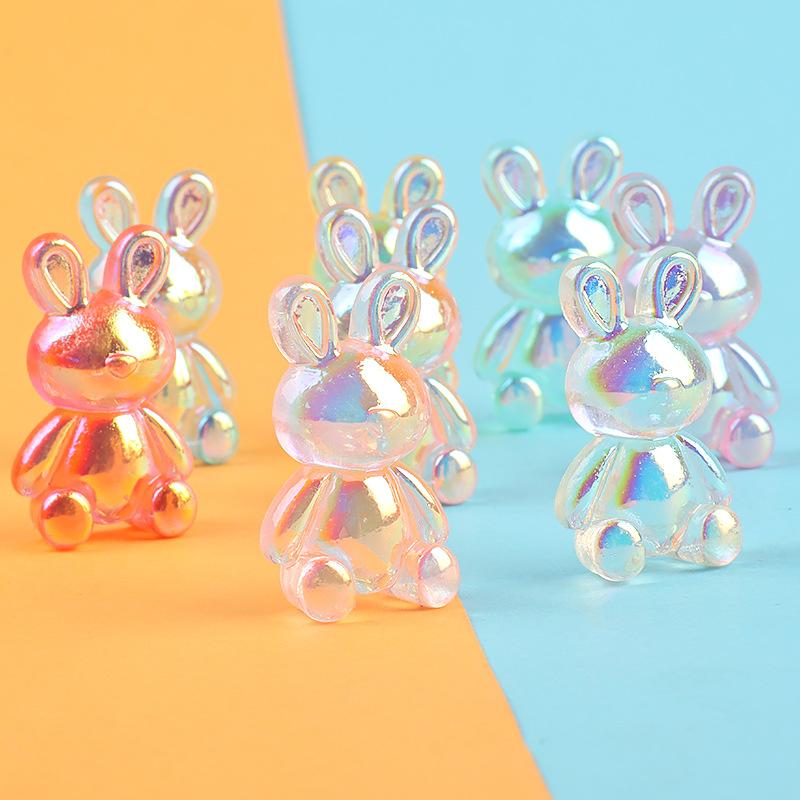 Charm thỏ phát sáng DIY trang trí điện thoại (FF-232)