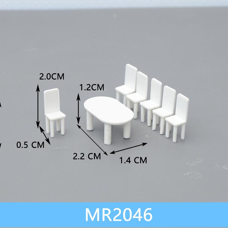 Bộ Bàn Ghế Nội Thất Mini Tỷ Lệ 1:50 (MH-80)