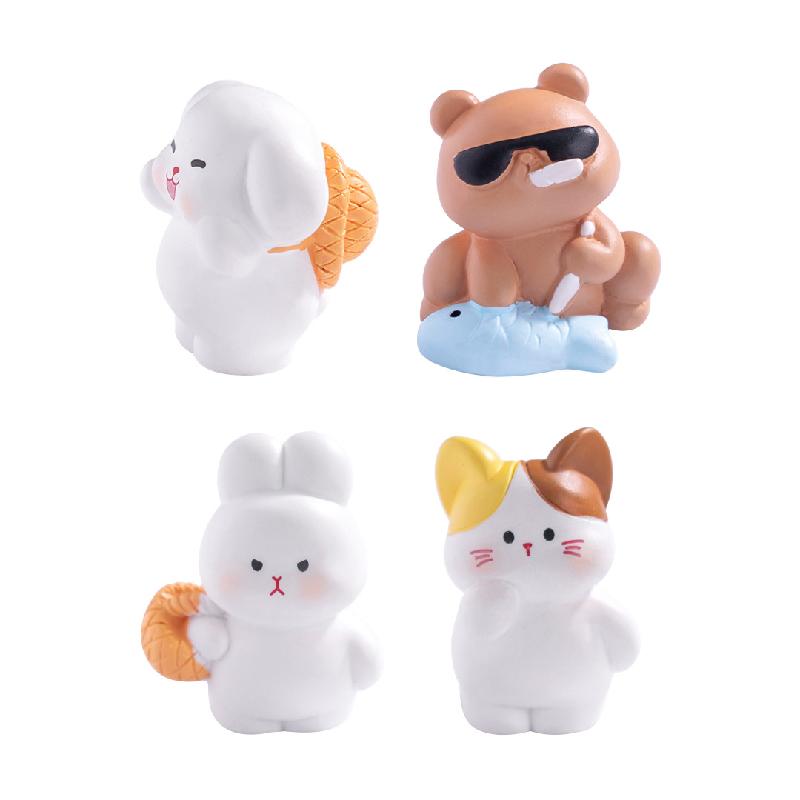 Tiểu cảnh chợ động vật DIY, phụ kiện tiểu cảnh mini treo bàn đáng yêu, cute (ZC-1106)