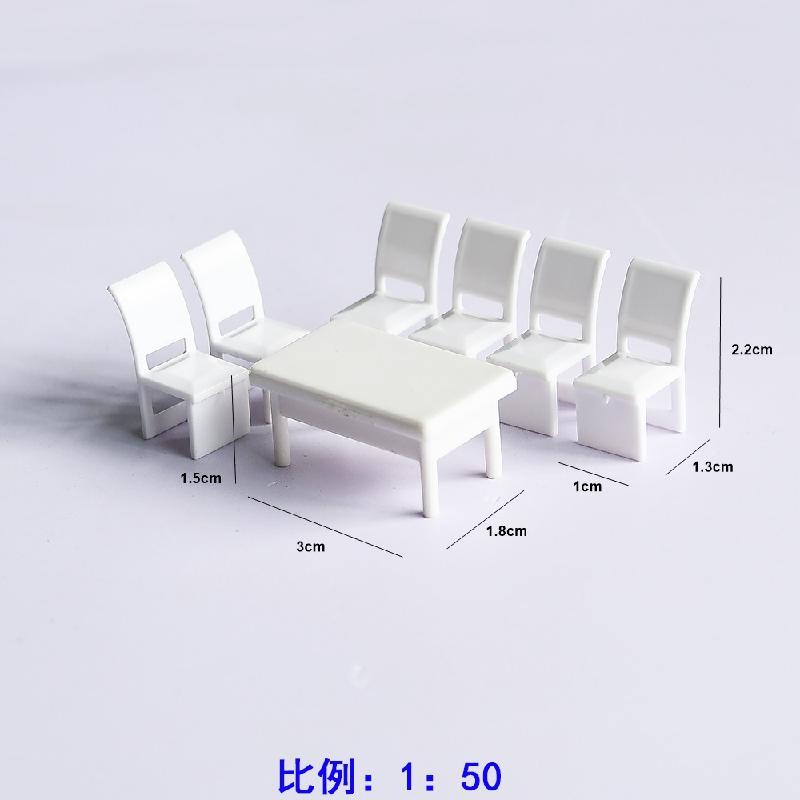 Bộ Bàn Ăn Nội Thất Mini Tỷ Lệ 1:50-1:100 (MH-93)
