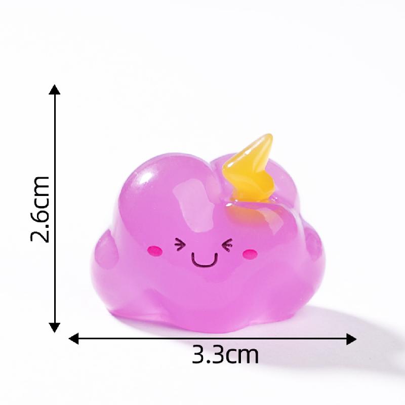 Tiểu cảnh đám mây phát sáng DIY, phụ kiện tiểu cảnh mini resin treo bàn garden đáng yêu (ZC-1349)