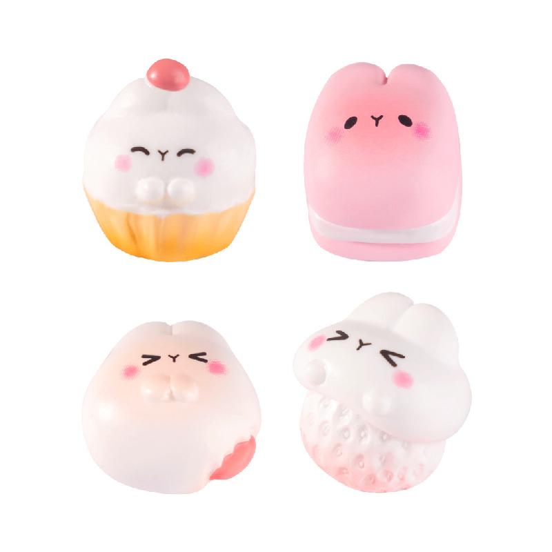 Tiểu cảnh bánh quy thỏ DIY, phụ kiện tiểu cảnh mini cream glue thu nhỏ đáng yêu (ZC-1118)
