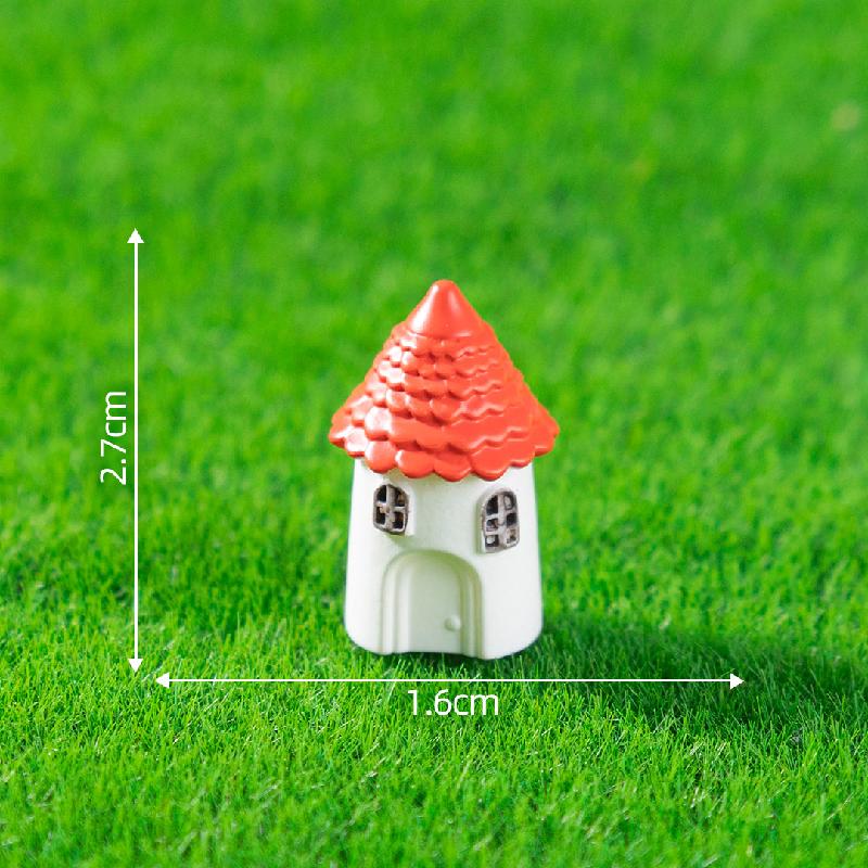 Tiểu cảnh nhà làng châu Âu cổ điển, DIY, phụ kiện bàn tiểu cảnh mini phong cách vintage (ZC-193)