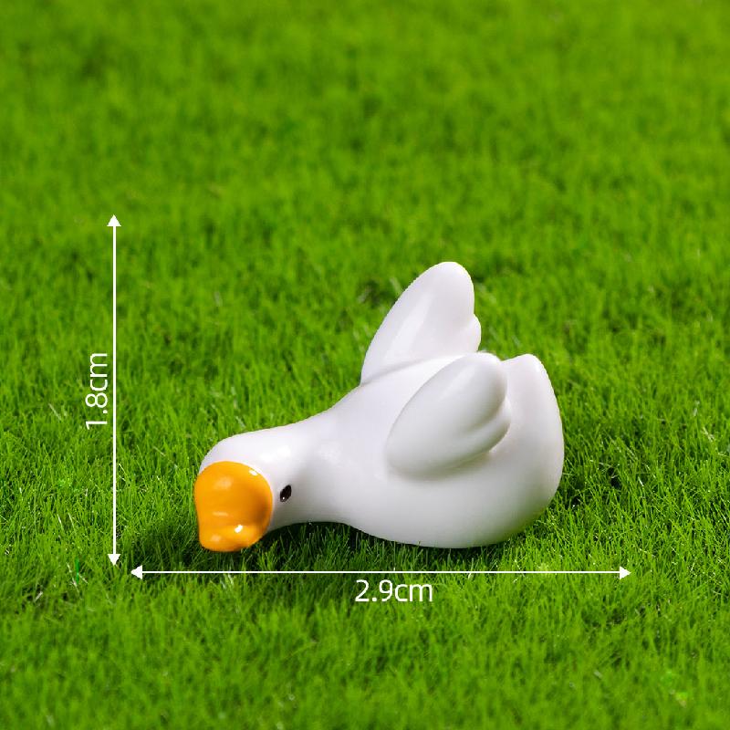 Ngỗng mũm mĩm – Mô hình ngỗng nhỏ đáng yêu, trang trí xe hơi, bàn làm việc (M-1367)