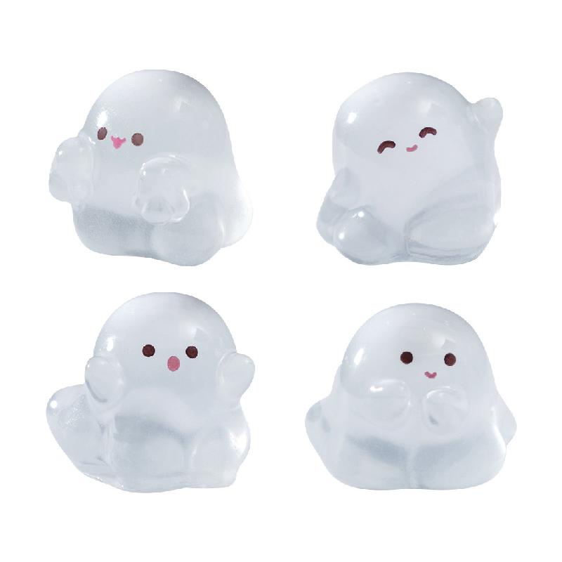 Tiểu cảnh Halloween, ma nhỏ phát sáng, túi bất ngờ DIY, phụ kiện bàn tiểu cảnh mini (ZC-737)