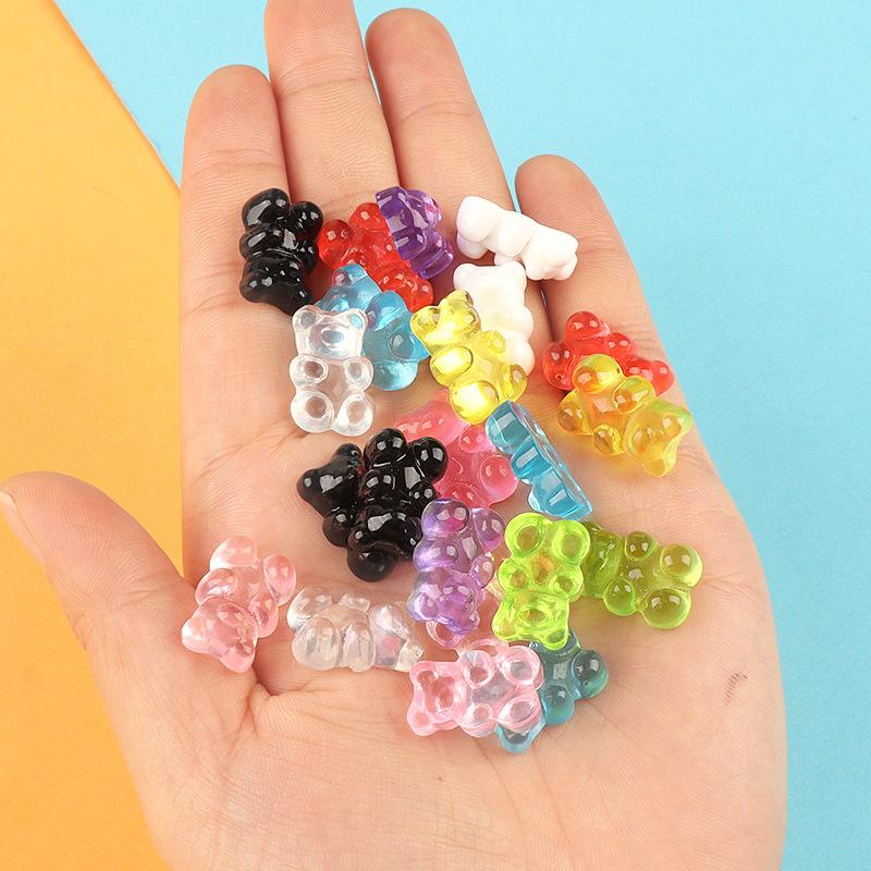 Charm gấu trong suốt DIY vỏ điện thoại (FF-164)