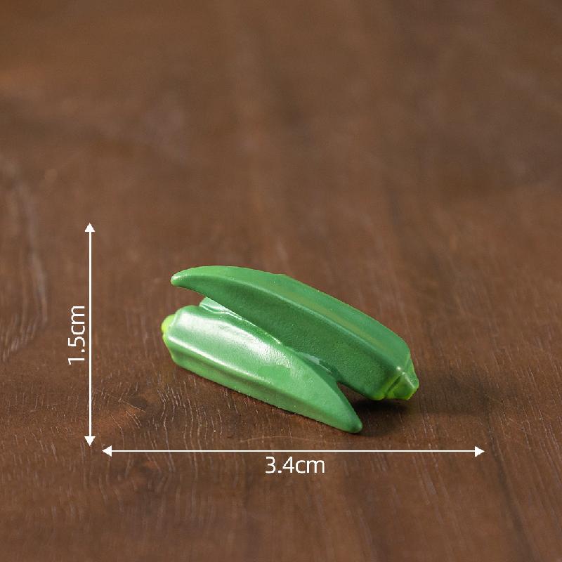 Tiểu cảnh bí ngô, ớt giả ăn được DIY, kẹp tóc, phụ kiện tiểu cảnh mini (ZC-681)