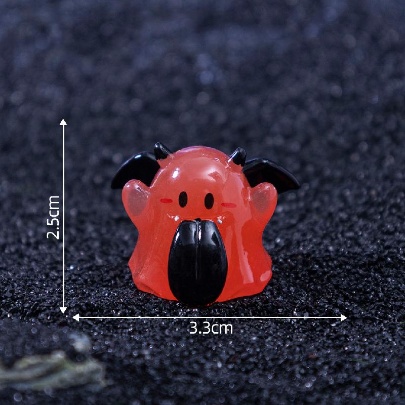 Tiểu cảnh ma lưỡi to phát sáng Halloween DIY, phụ kiện tiểu cảnh mini đáng yêu (ZC-1096)