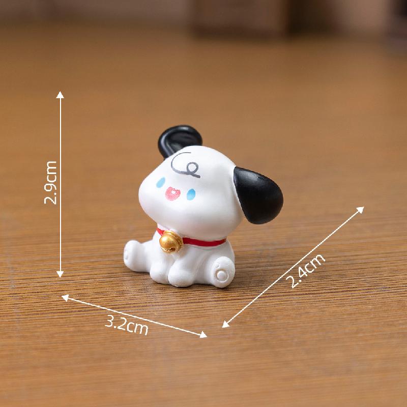 Tiểu cảnh chó con mini trang trí nhà búp bê và xe hơi (ZC-867)